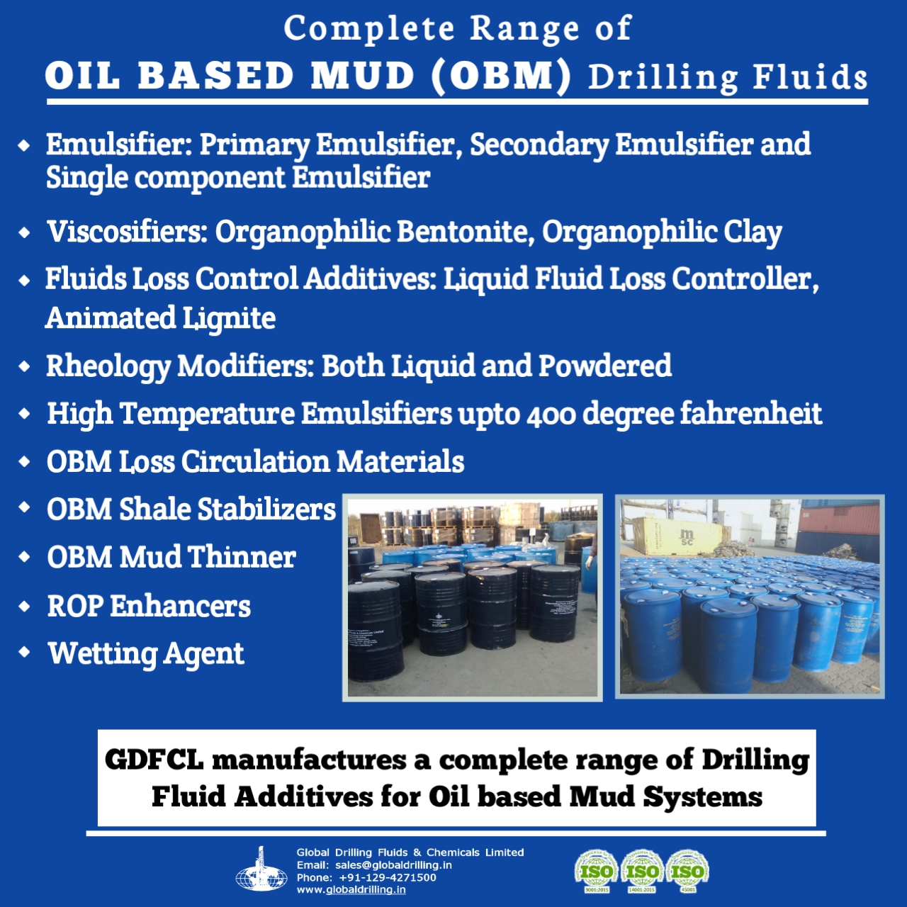 Oil base Mud Additives | Drilling Fluid Additives for Oil Base Mud 